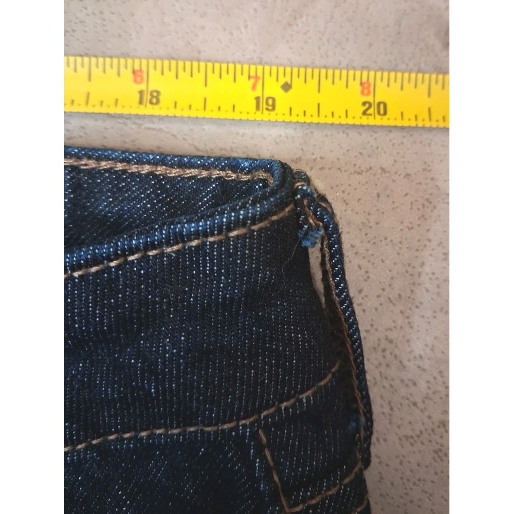 Old Navy Extra High Rise Baby Boot Cut Dark Jeans Size 18 Petite Cowgirl Western - Picture 8 of 10